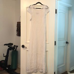 FRENCH CONNECTION NEW MAXI WHITE LACE BEADING 2